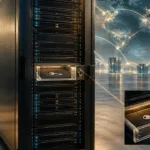 Serverrack mit separat gesichertem Schlüssel