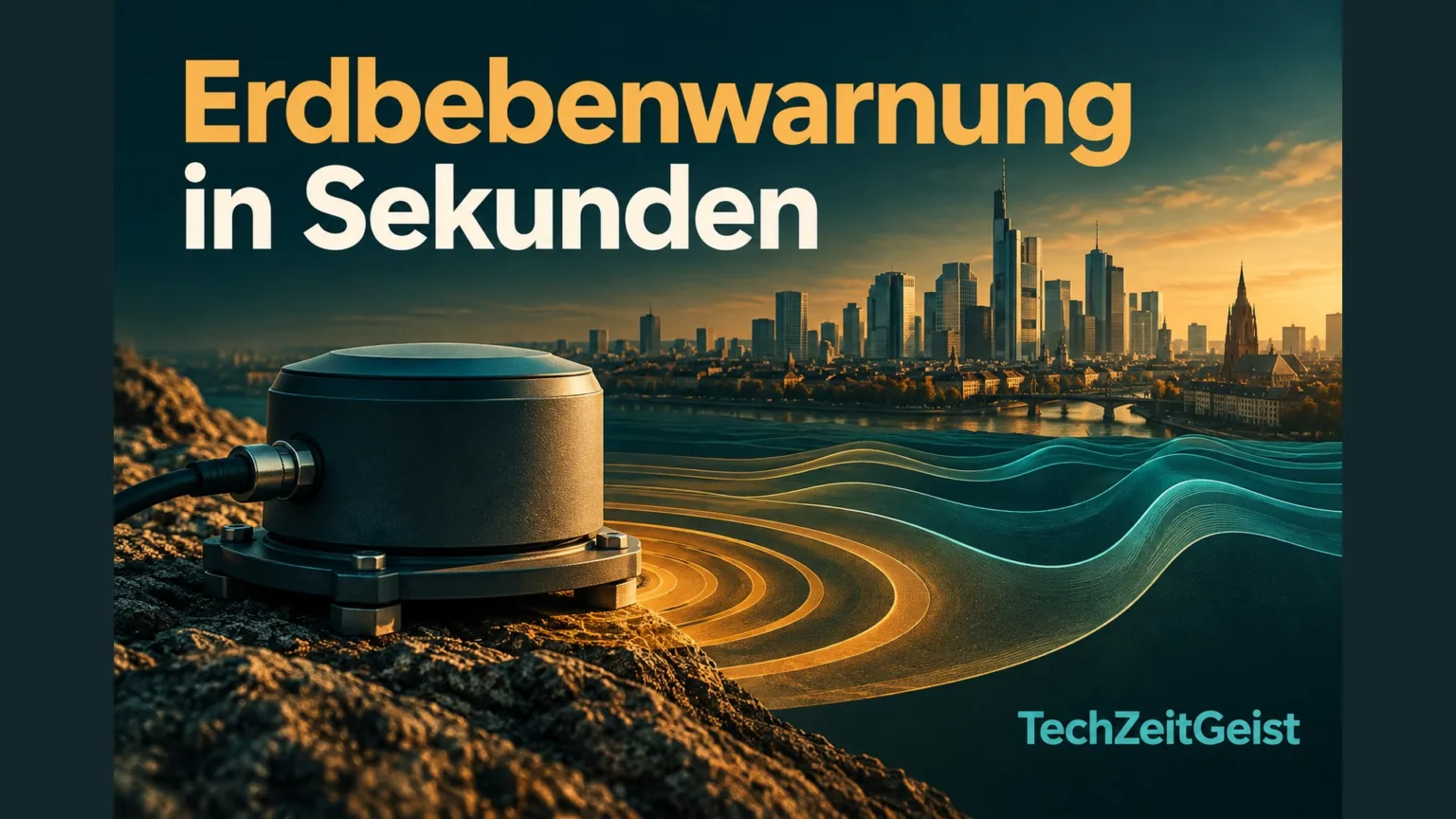 Erdbebensensor mit Artikelüberschrift