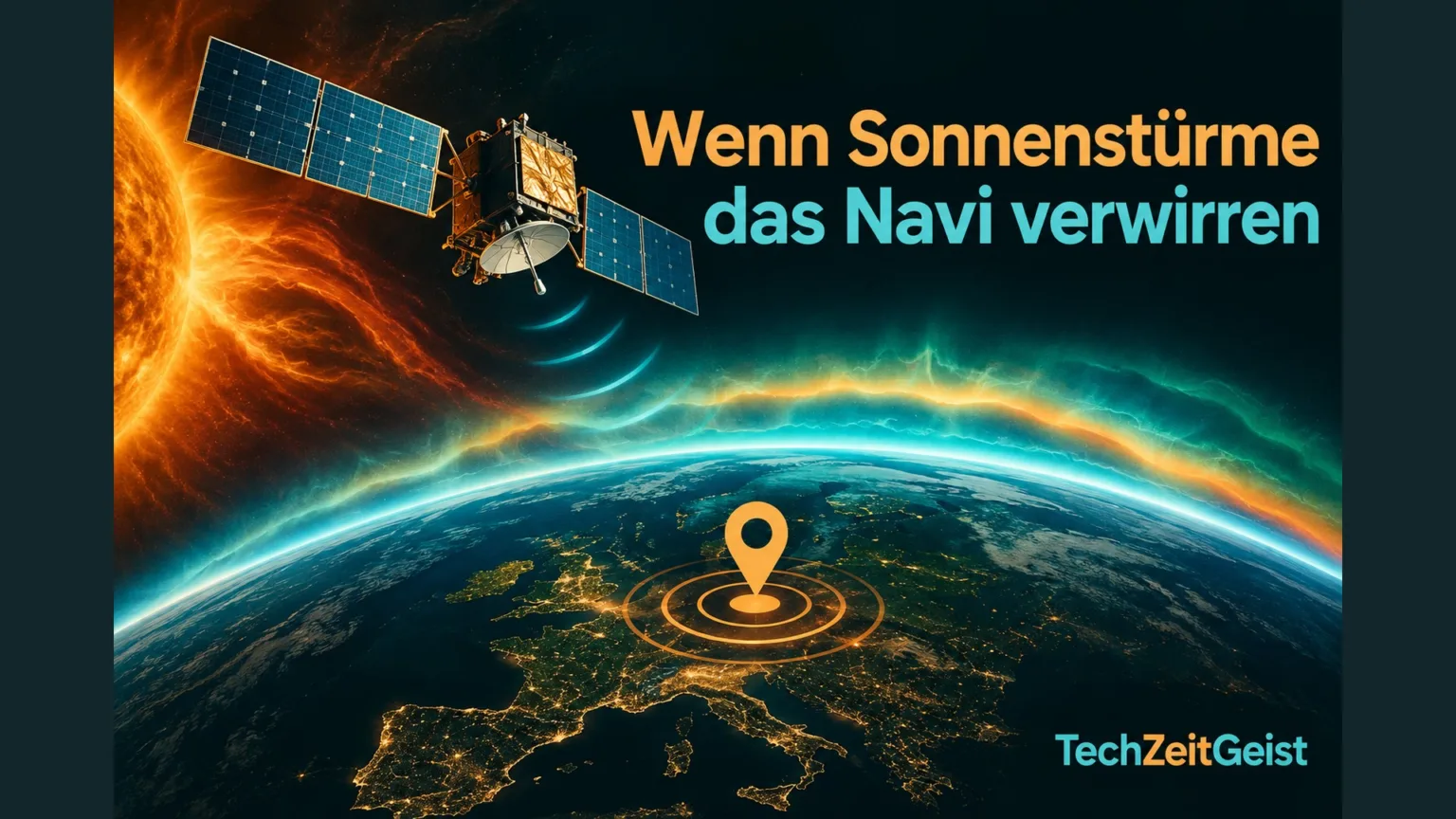Navigationssatellit mit Artikelüberschrift