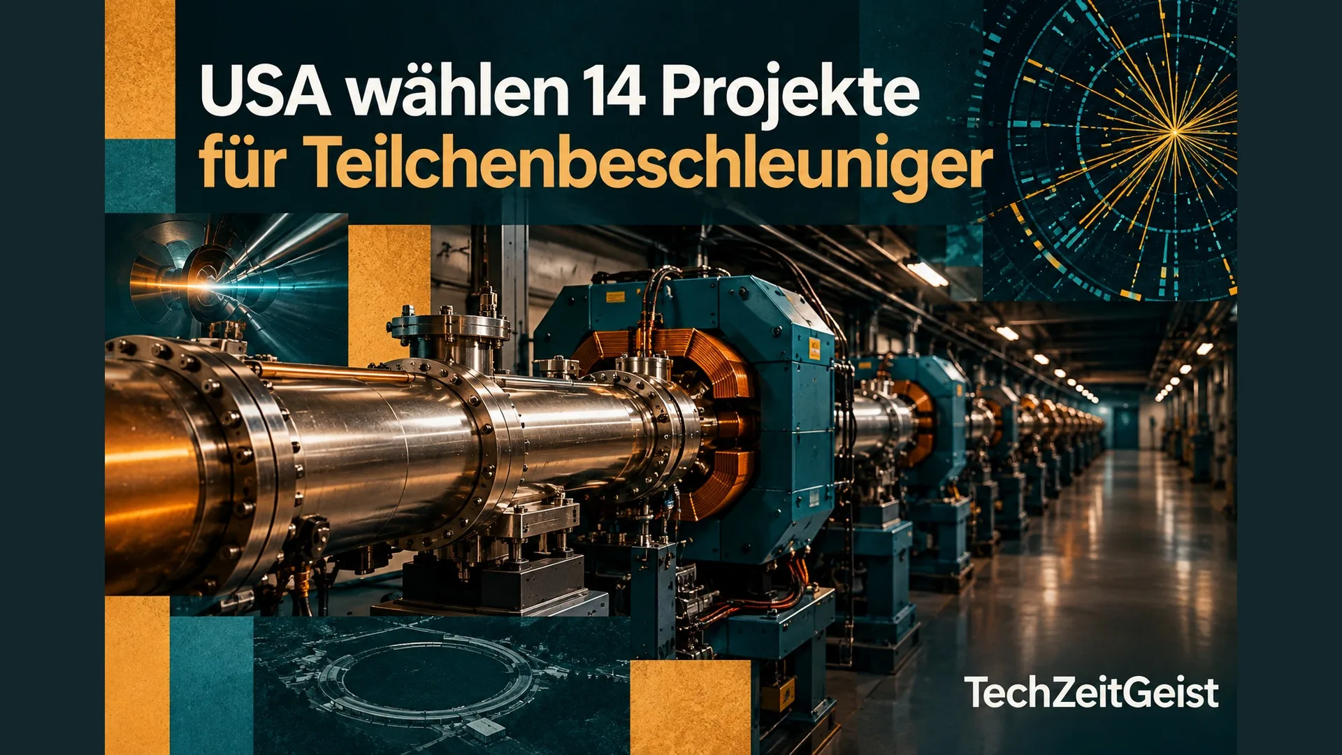 Illustration eines Beschleunigers mit Artikelüberschrift