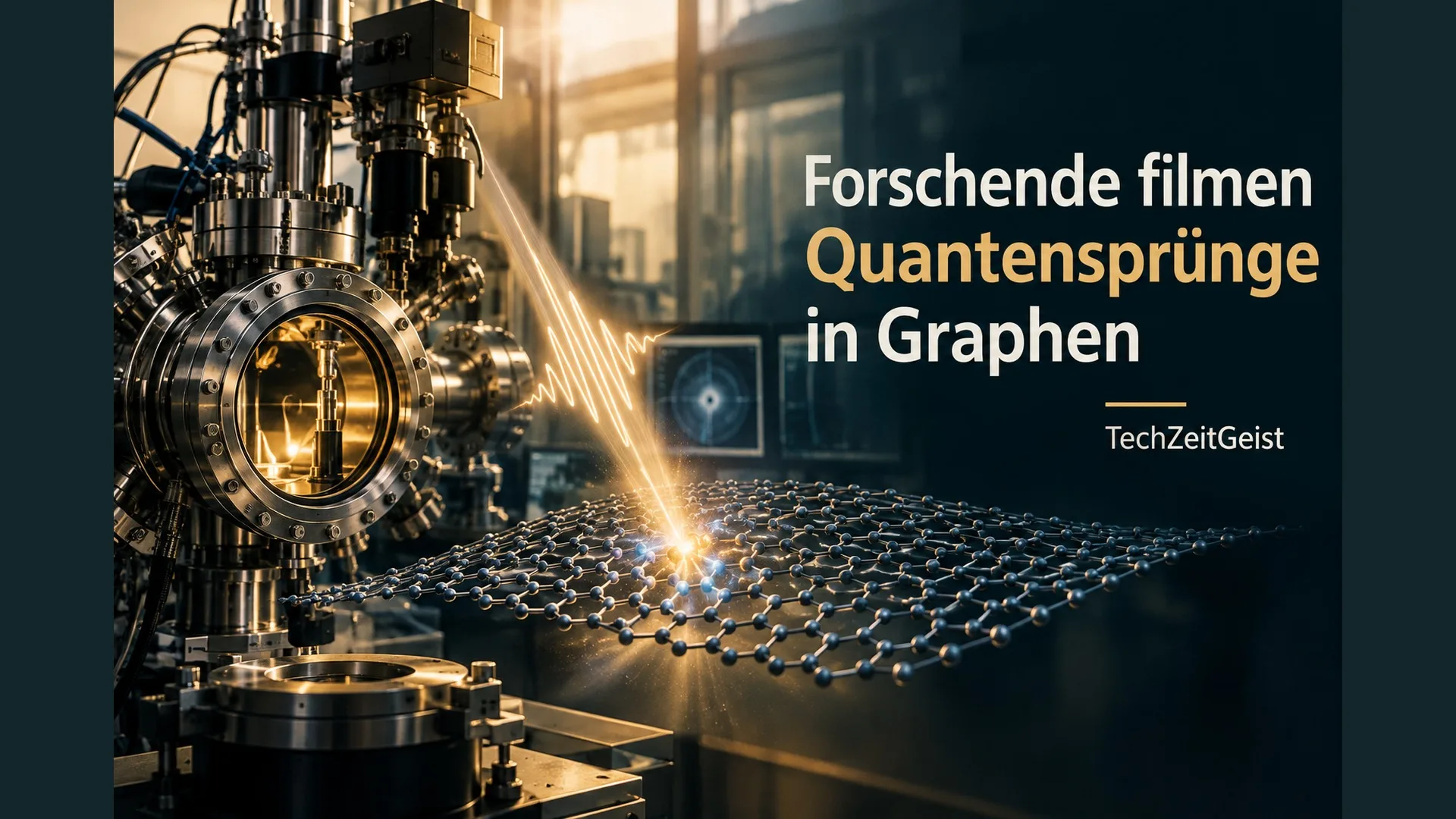 Graphenschicht und Laborgerät mit Artikelüberschrift