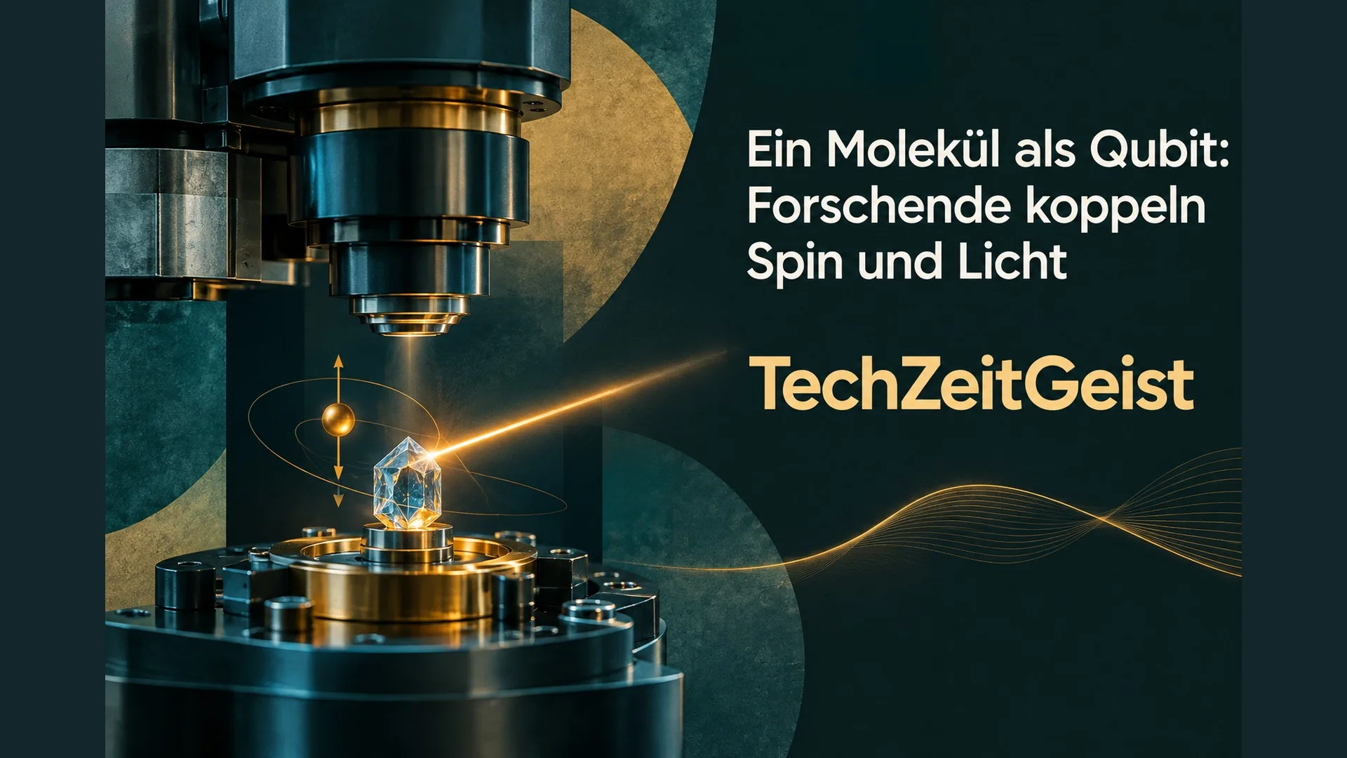 Symbolischer optischer Aufbau mit Artikelüberschrift
