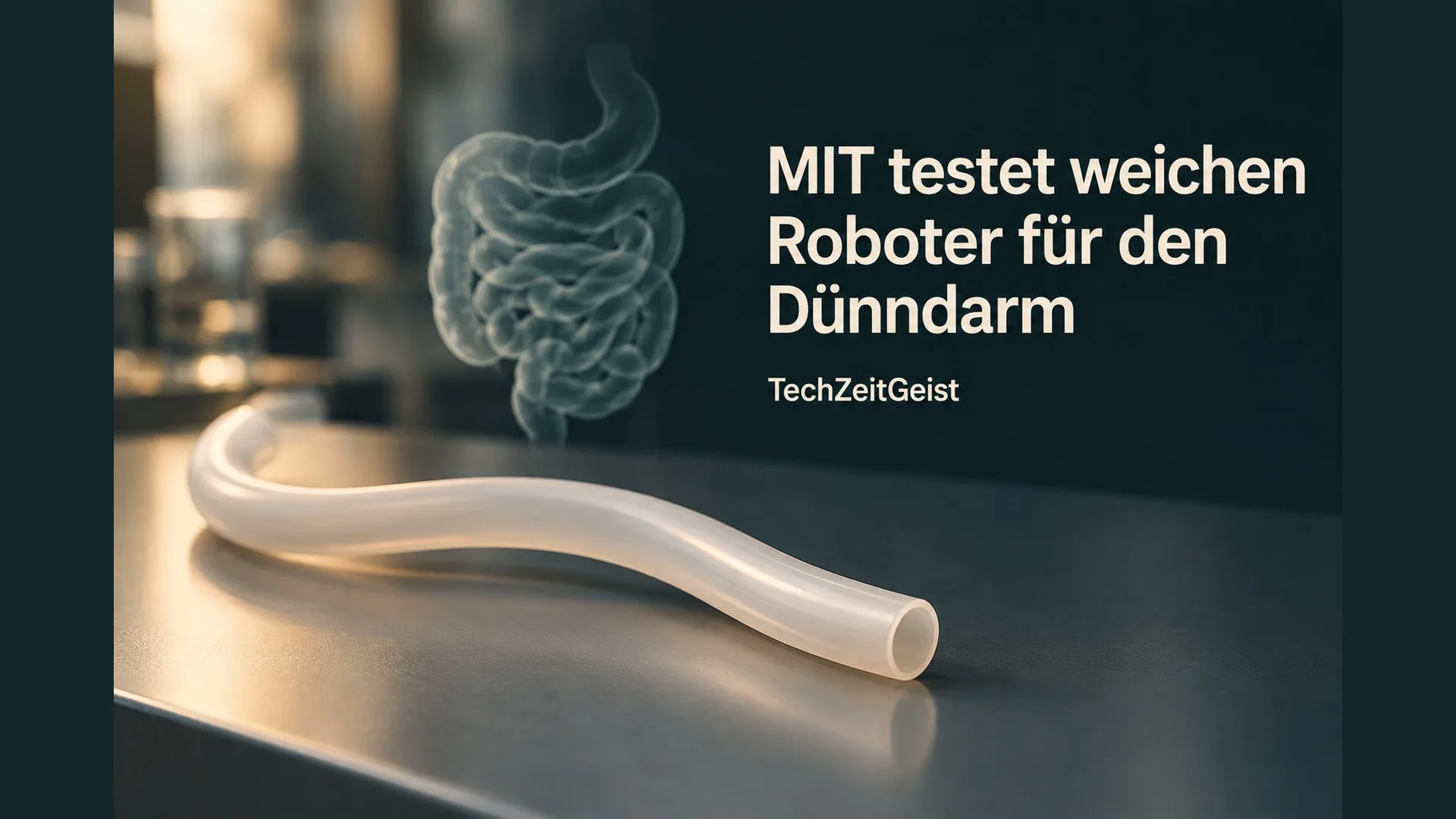 Weicher Schlauch und schematische Darmdarstellung